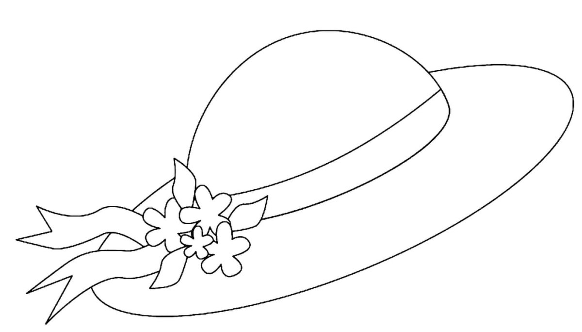 Немецкая шляпа раскраски