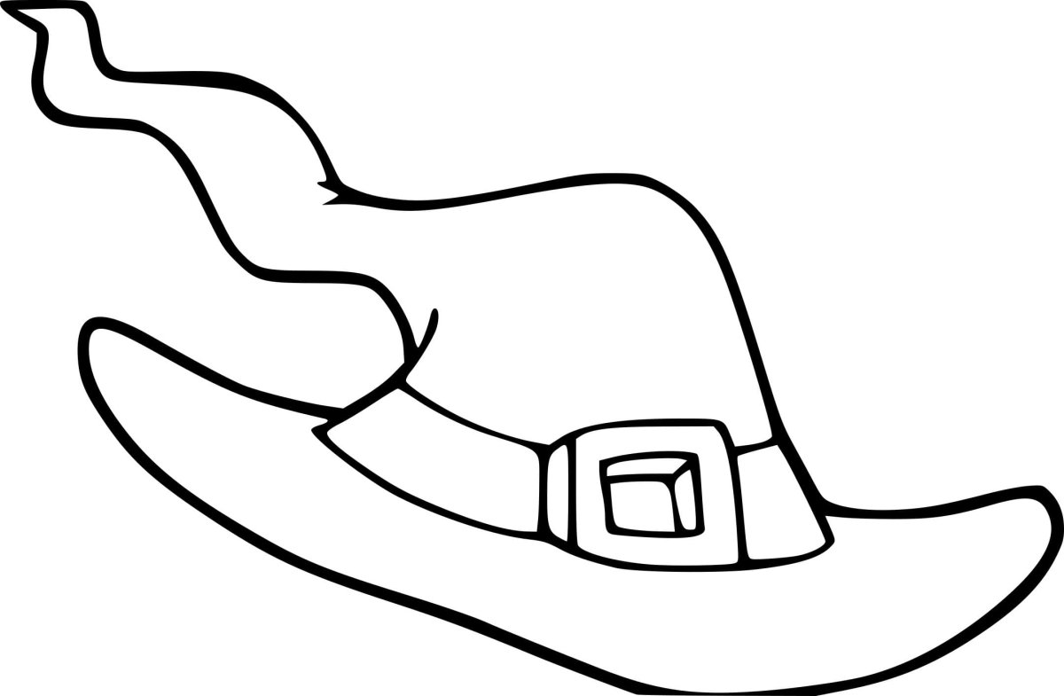 Шляпа цилиндр раскраска