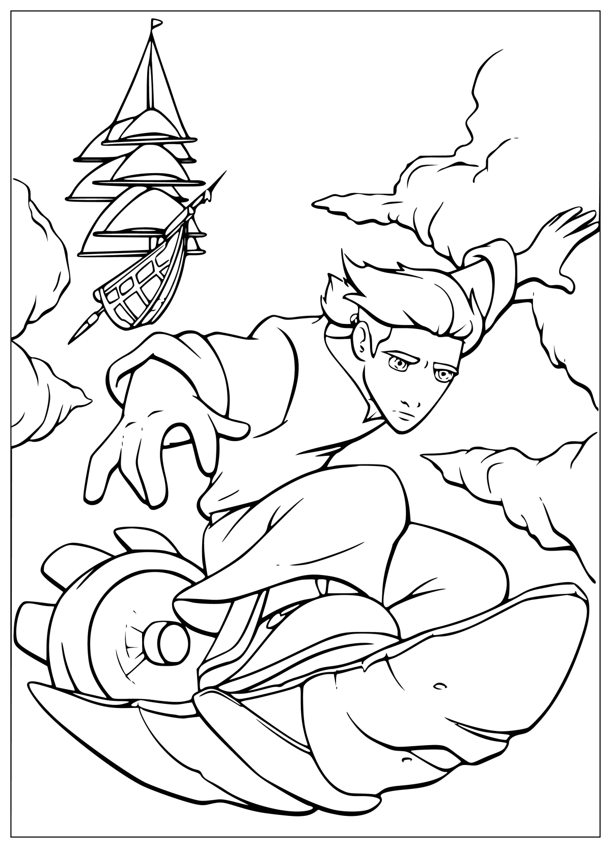 Планета сокровищ раскраска