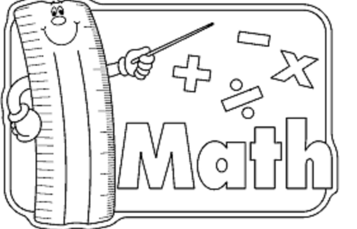 Maths Black and White Clipart
