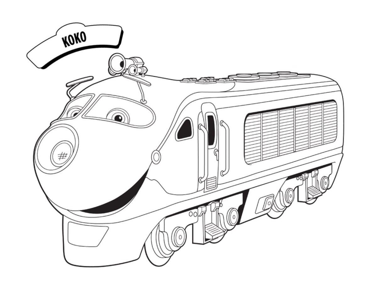 Паровоз рисунок карандашом