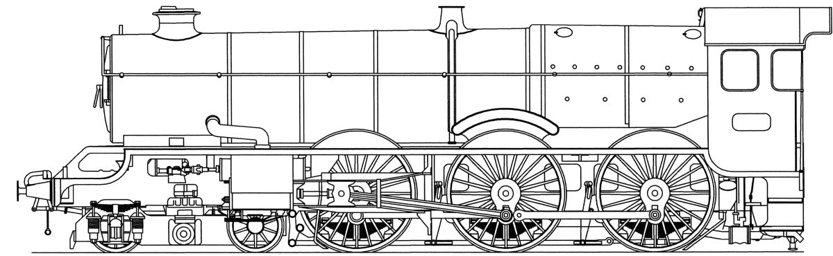 Трафарет поезд с вагончиками