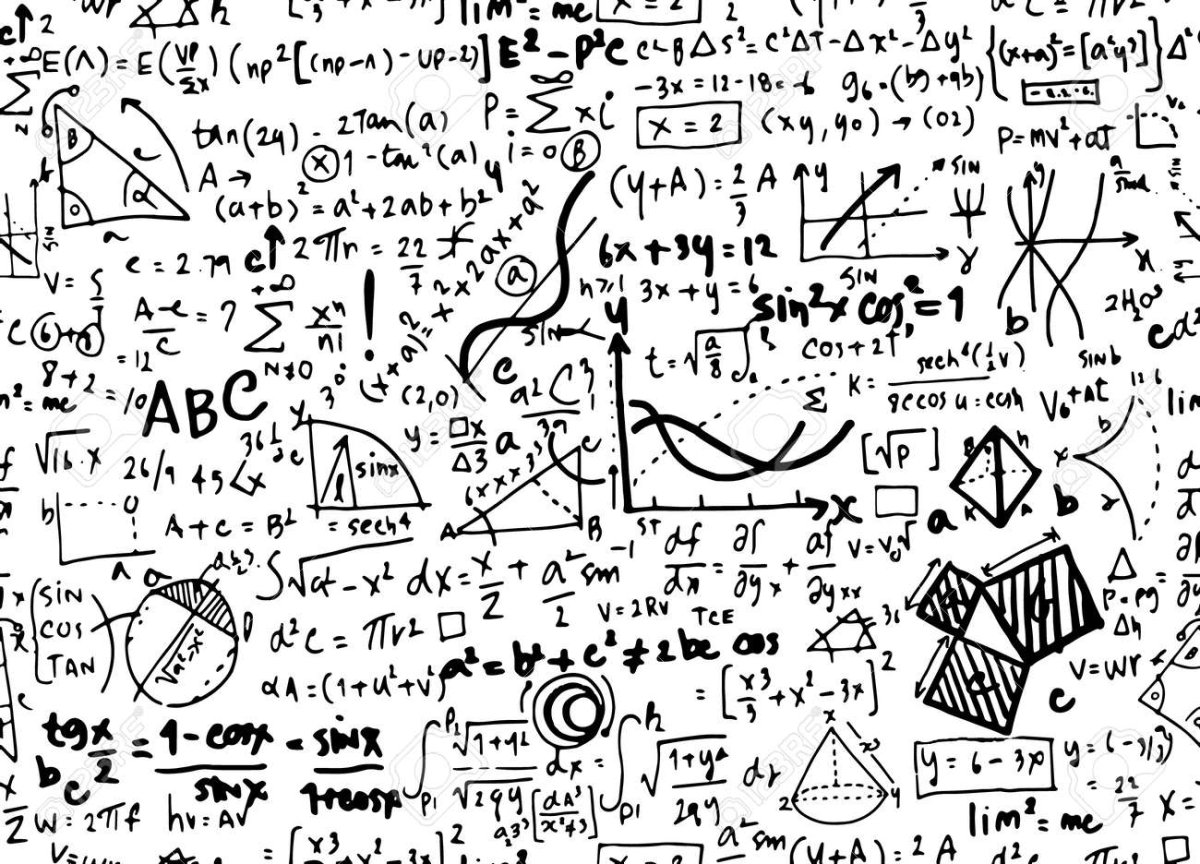 Геометрические формулы фон на прозрачном