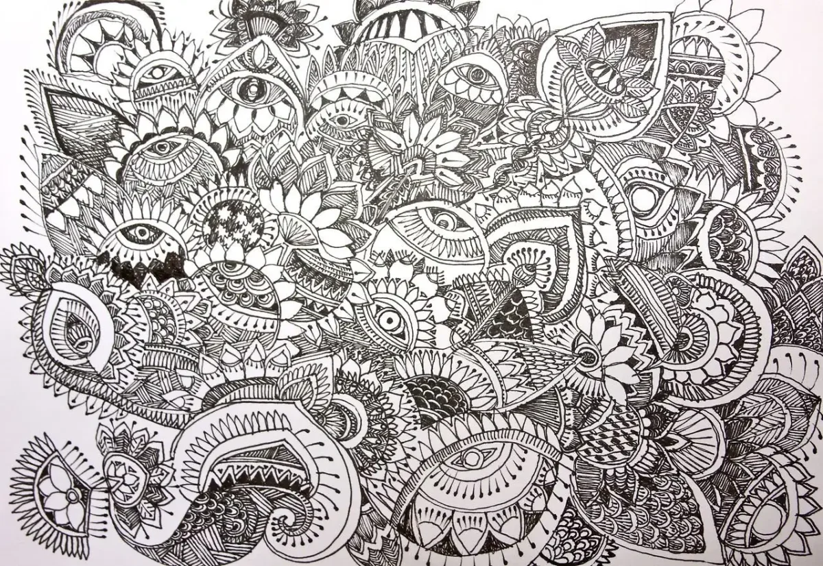 Узоры в стиле дудл