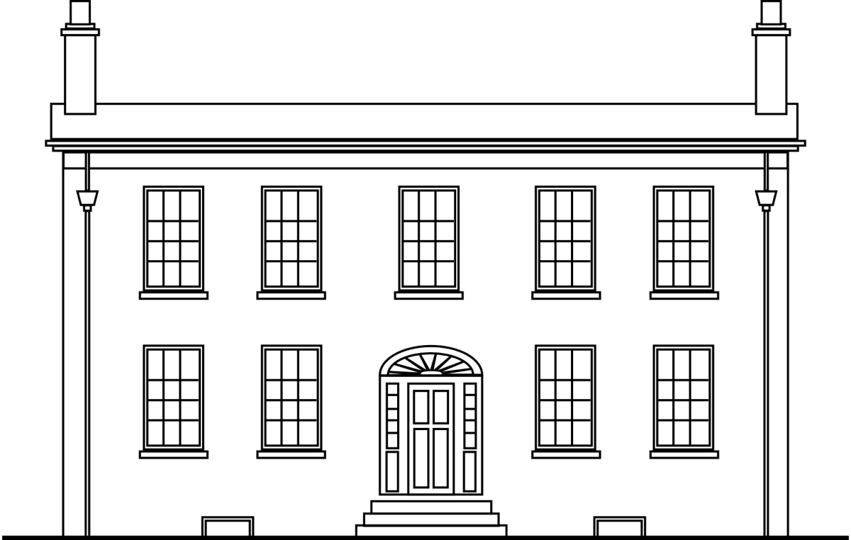 Раскраска здания