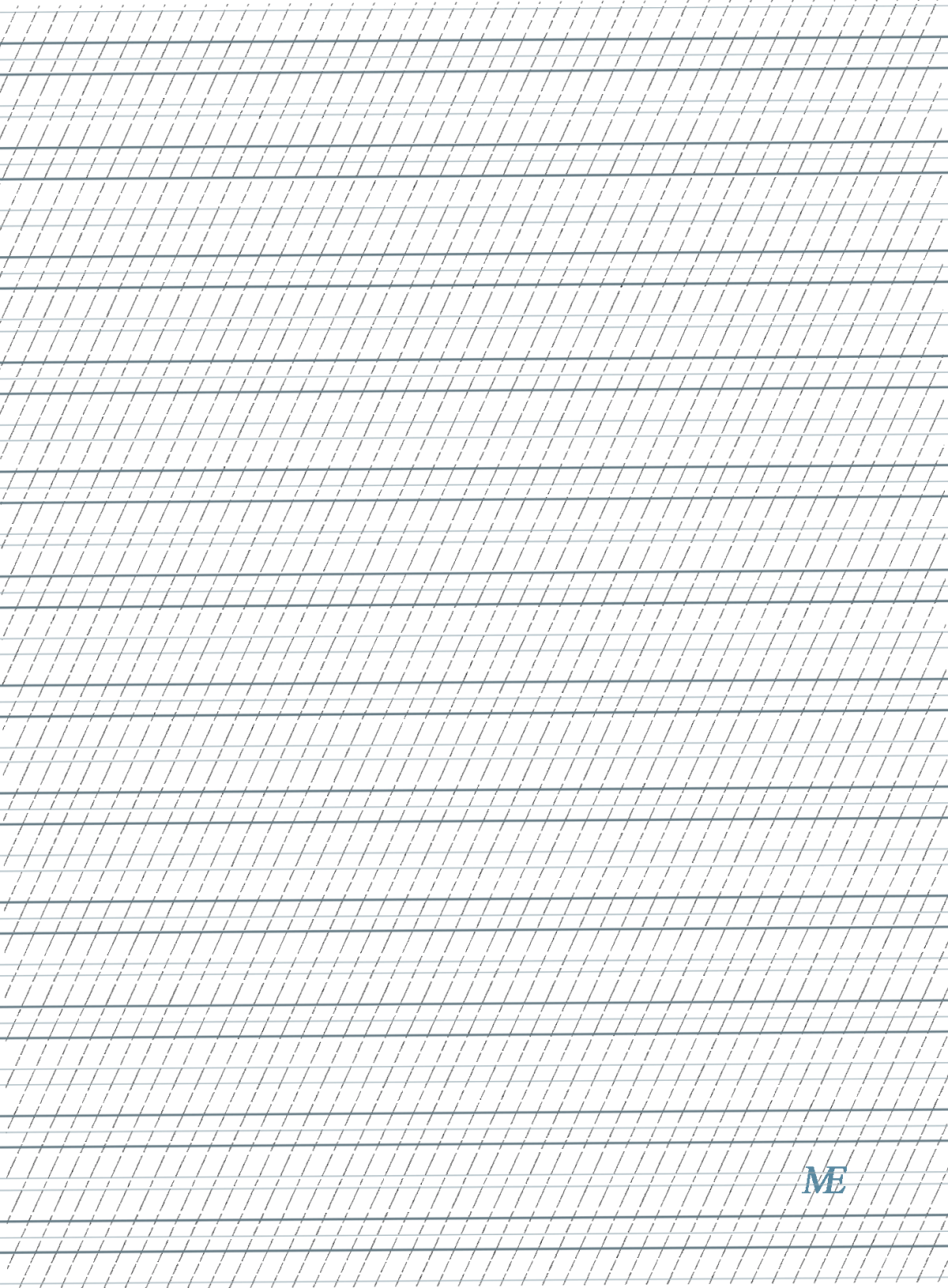 Разлиновка в косую линию а4