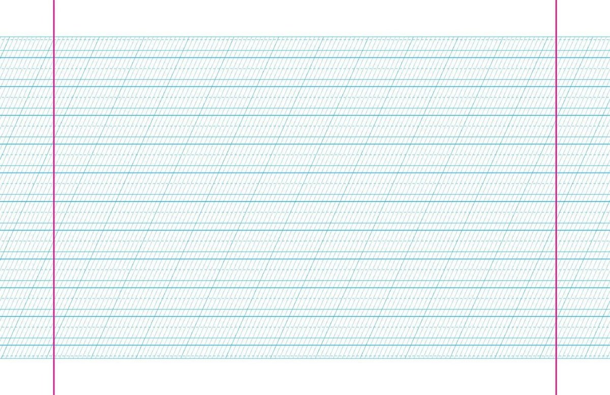 Разлиновка косая линия а4