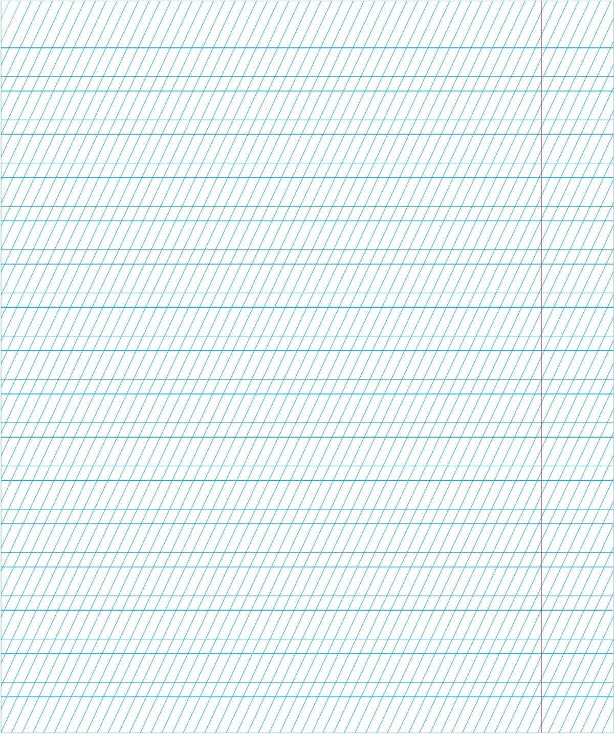 Разлиновка косая линия а4