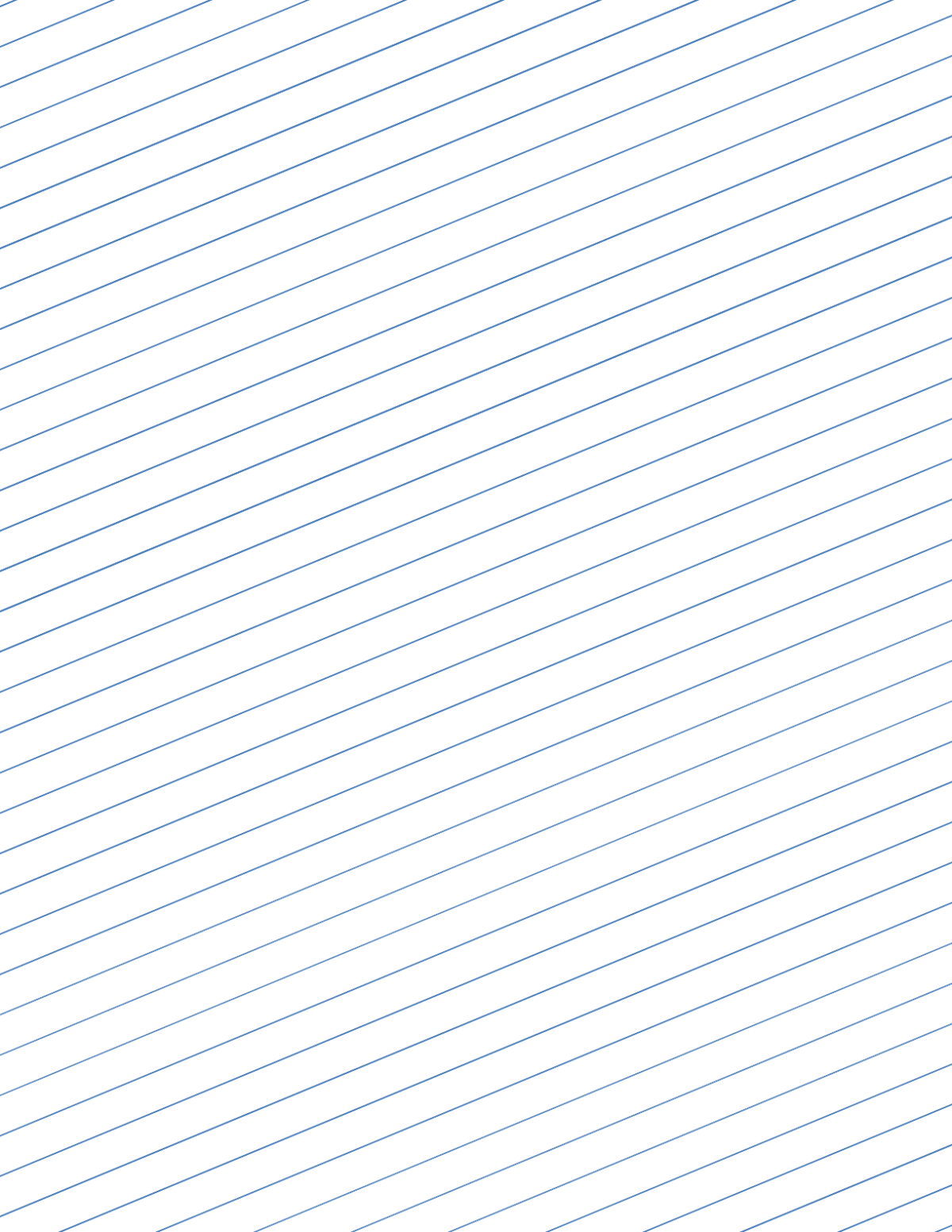 Лист в частую косую линию