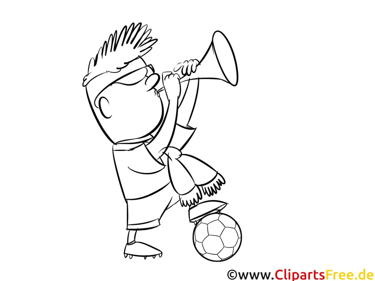 Раскраска болельщики