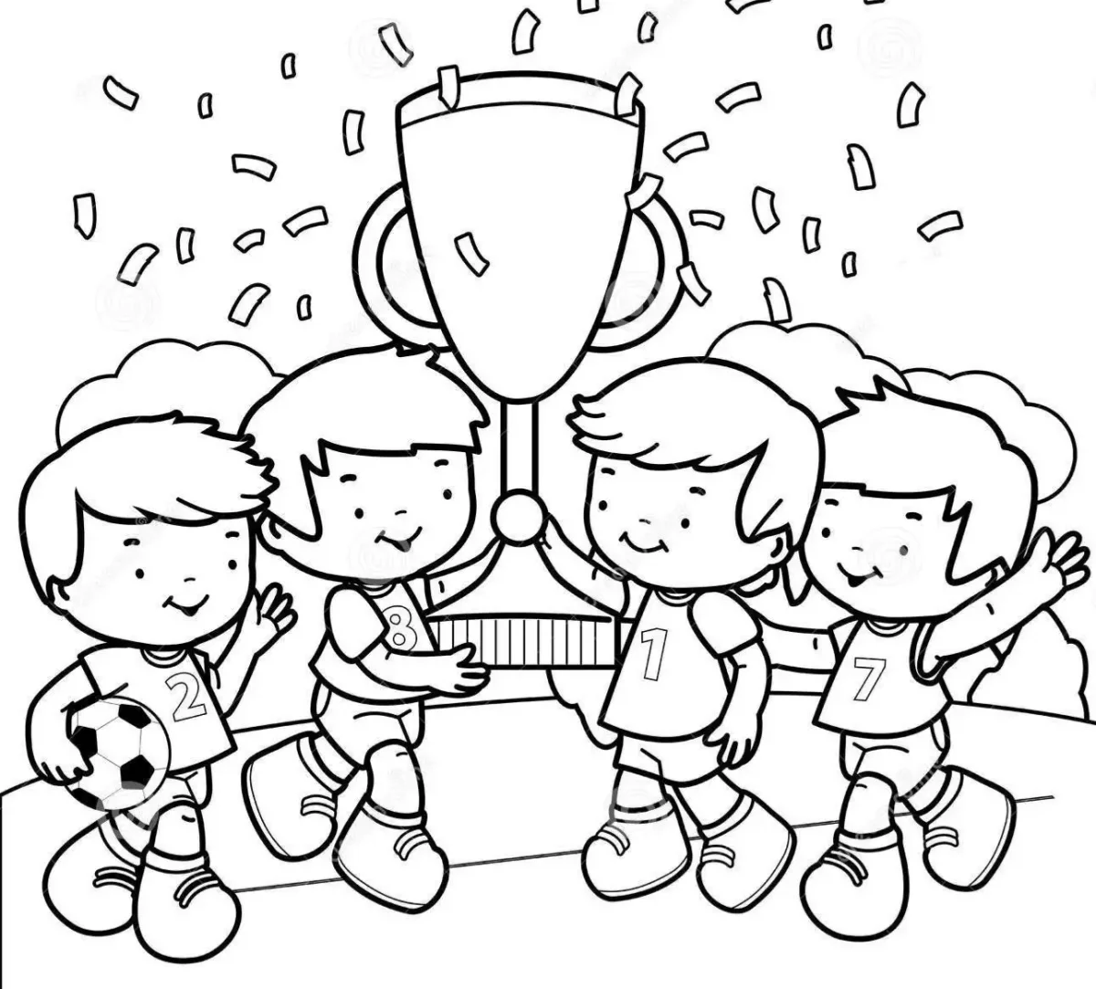 Соревнования раскраска для детей