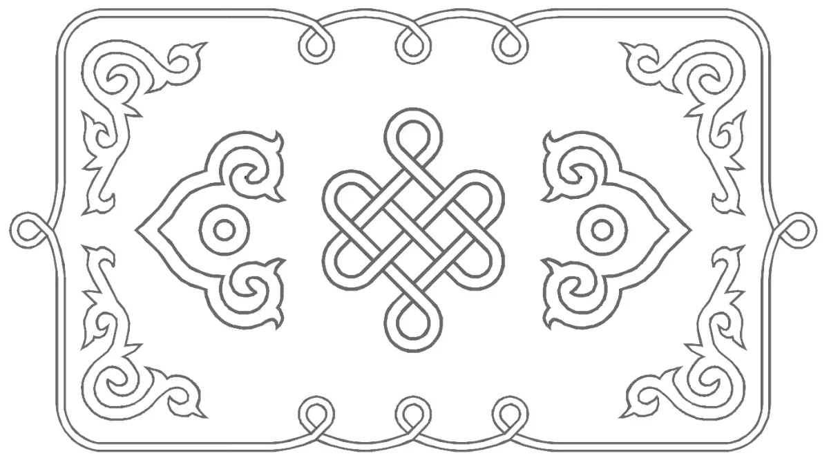 Башкирский ковер рисунок