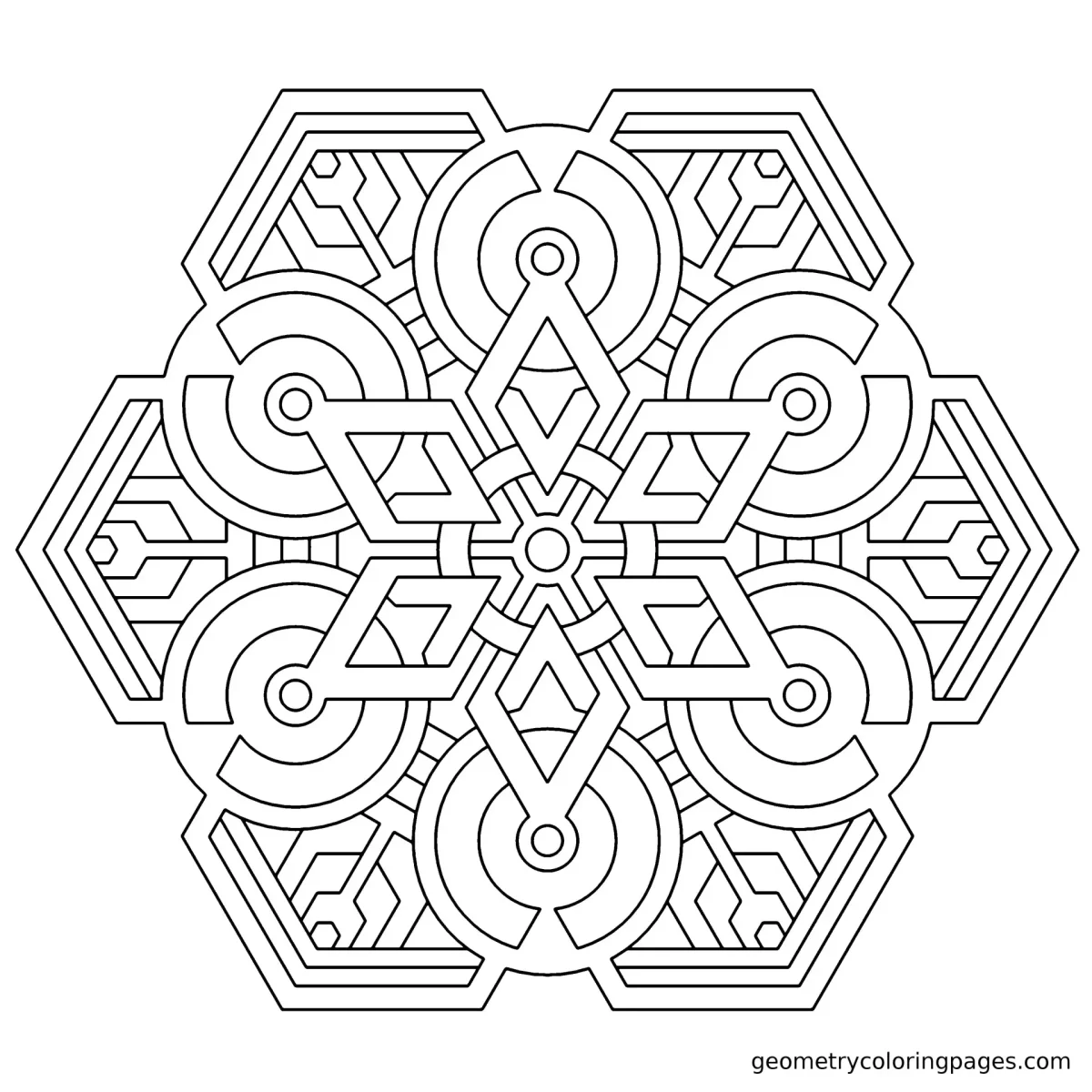 Восточный геометрический орнамент