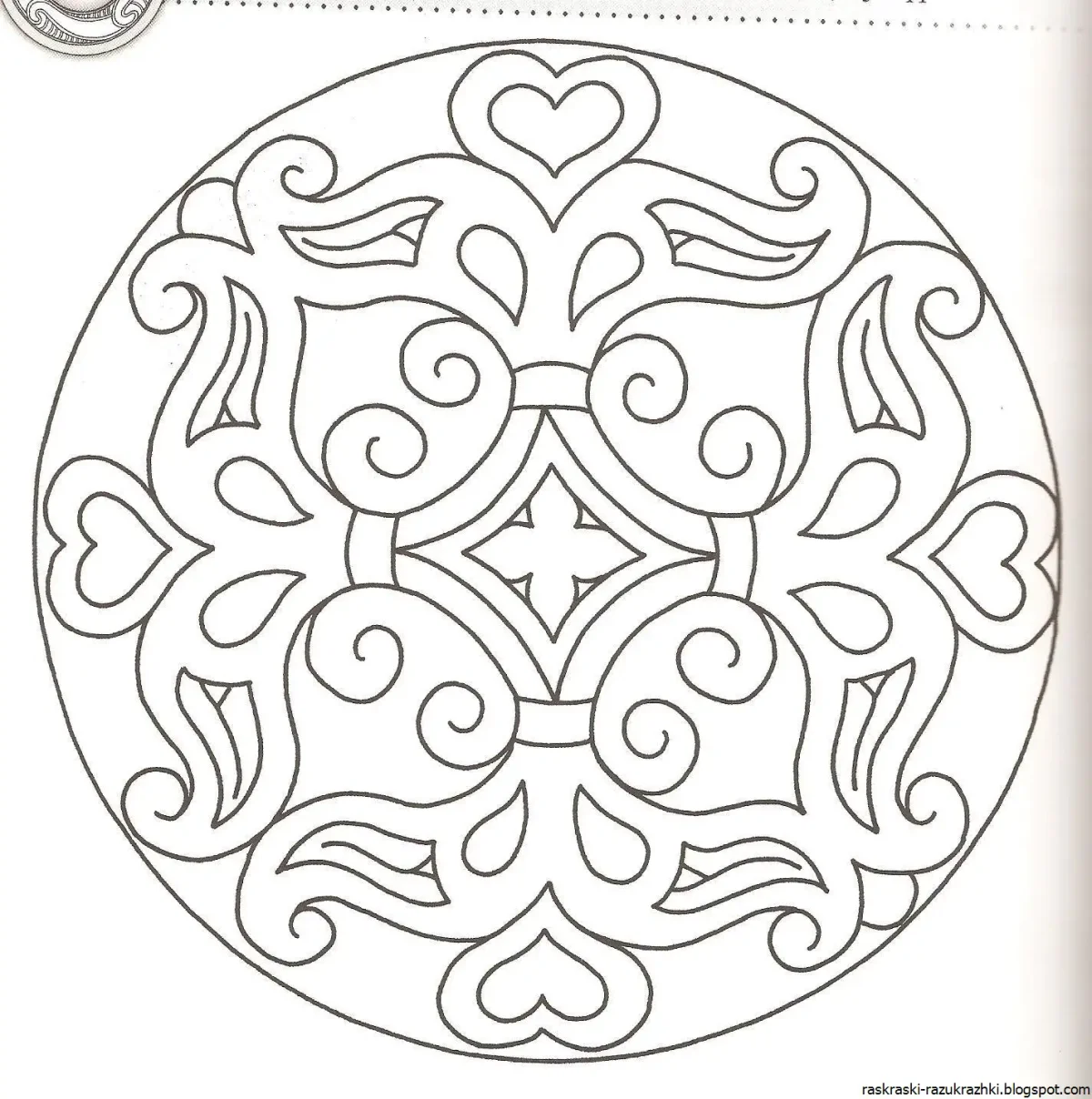 Якутский орнамент в круге