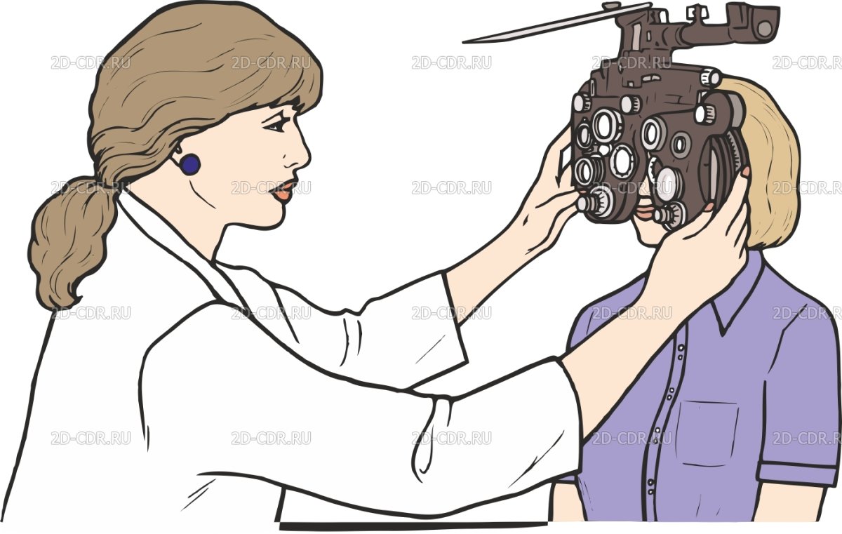 Окулист мультяшный