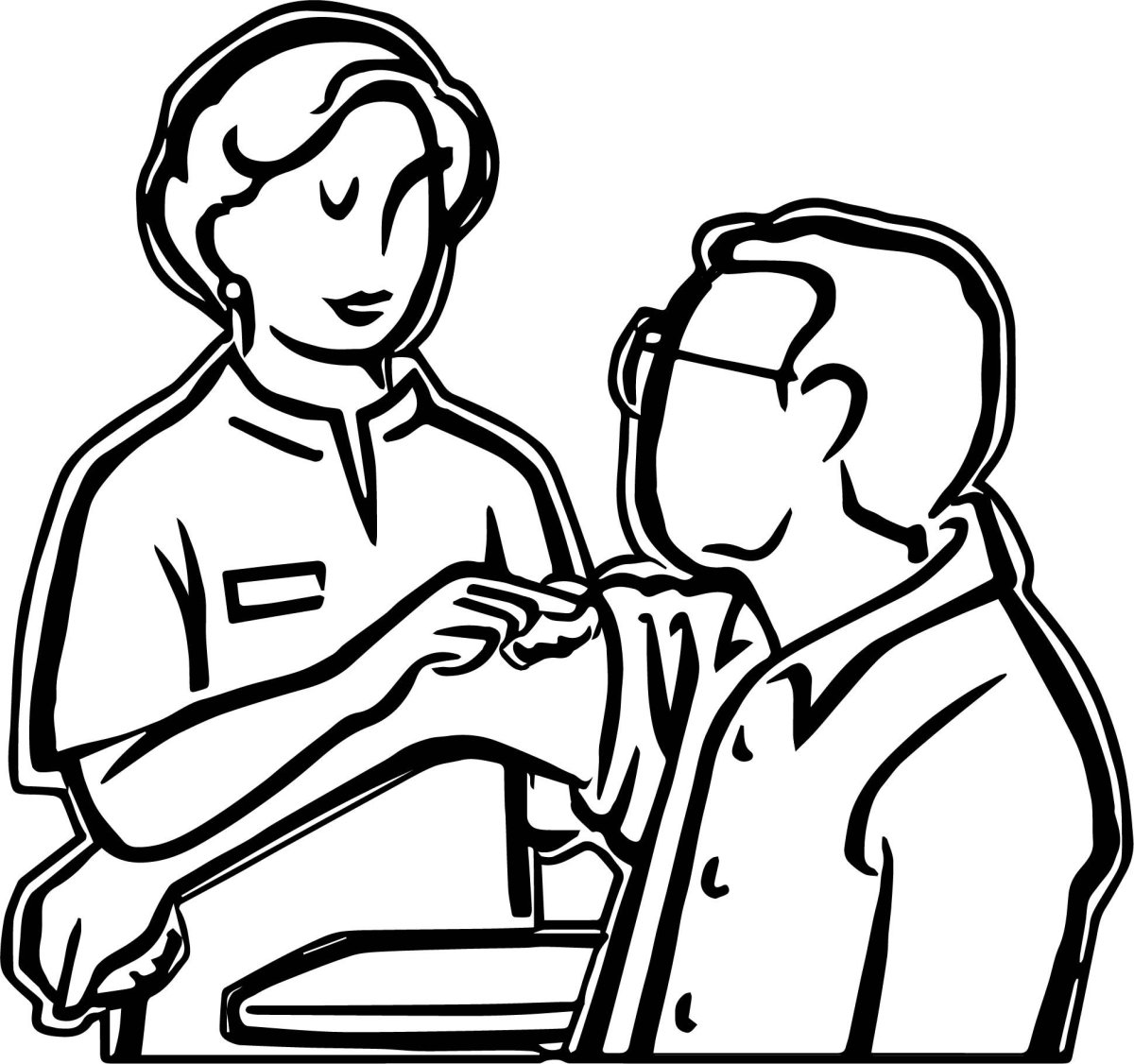 Доктор раскраска для детей