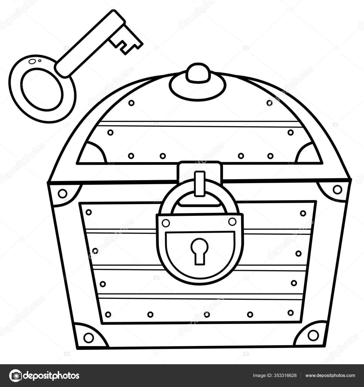Картинка замочка для печати