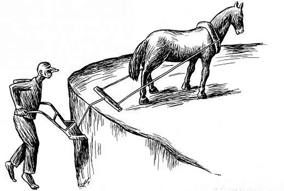 Пахарь карикатура