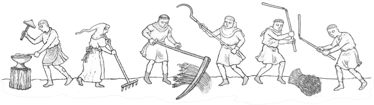 Работа крестьян рисунок