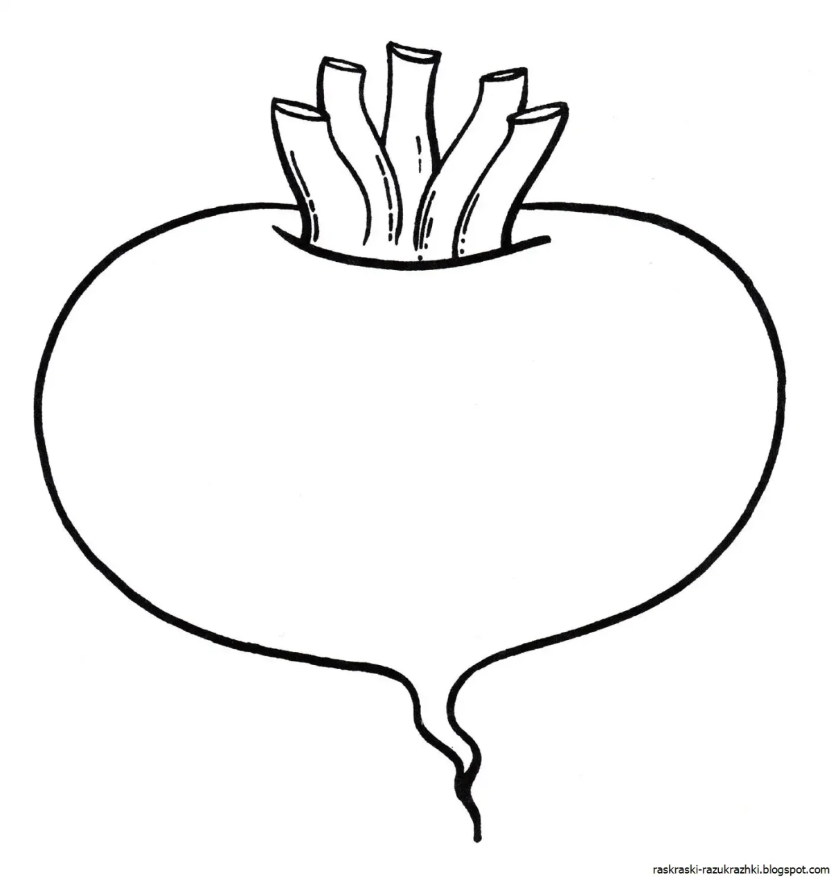 Свекла раскраска