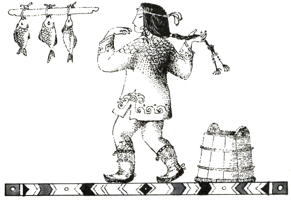 Нанайская сказка Айога раскраска