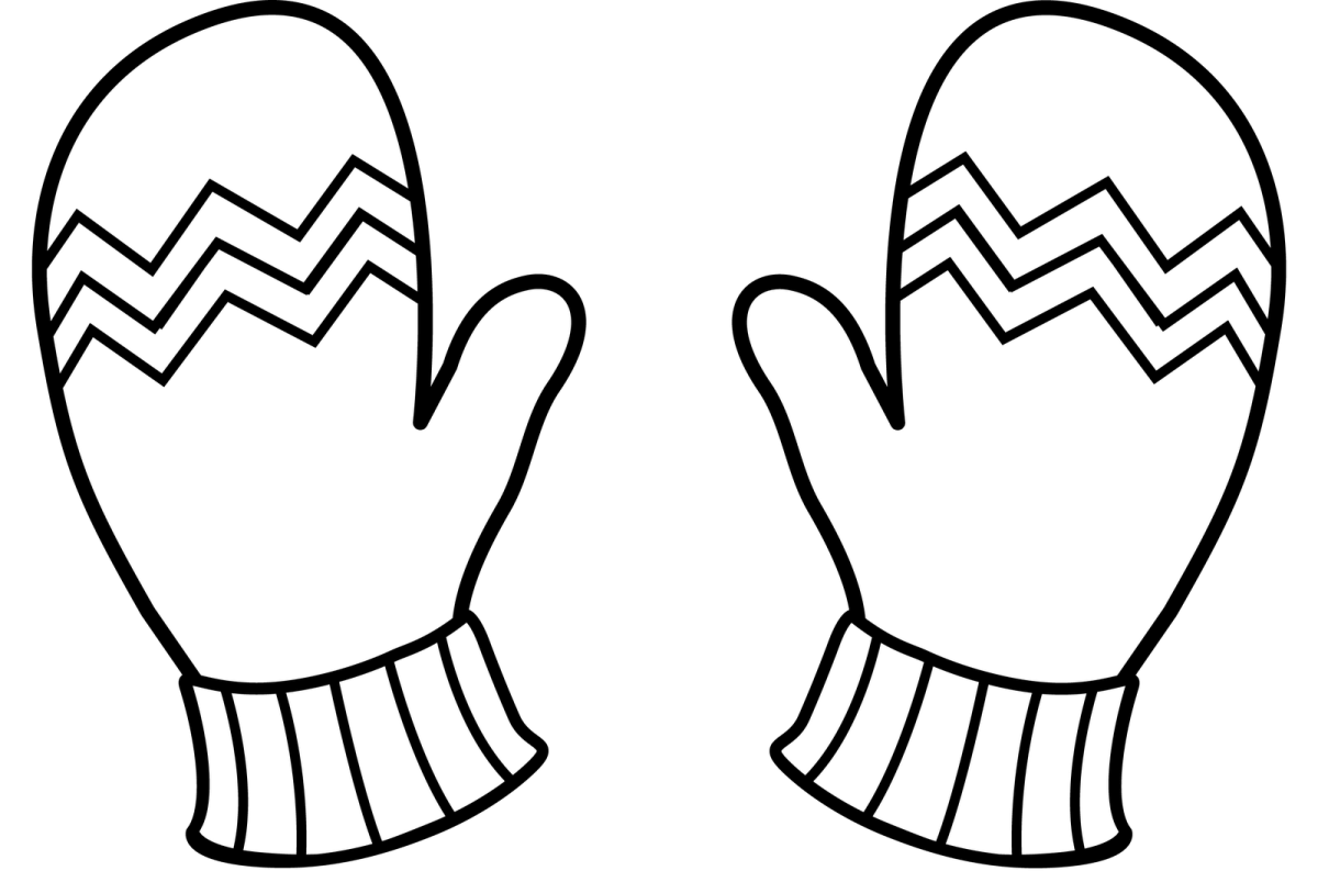 Перчатки раскраска