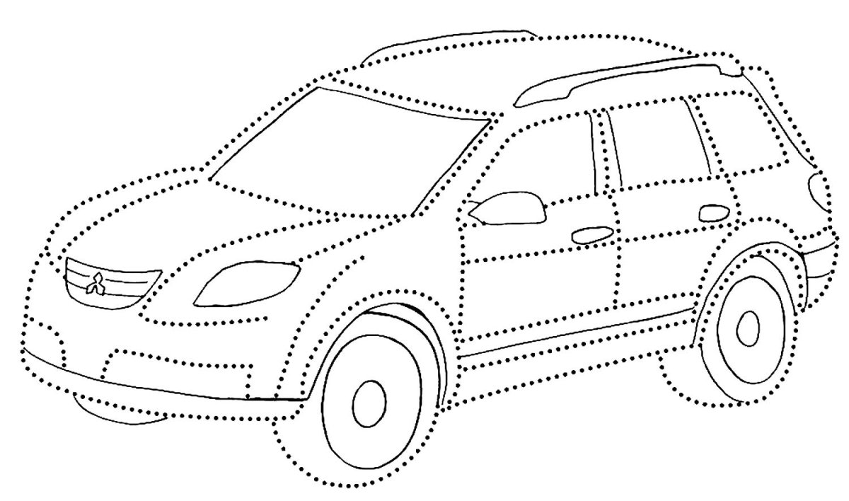 Рисование по точкам машинки