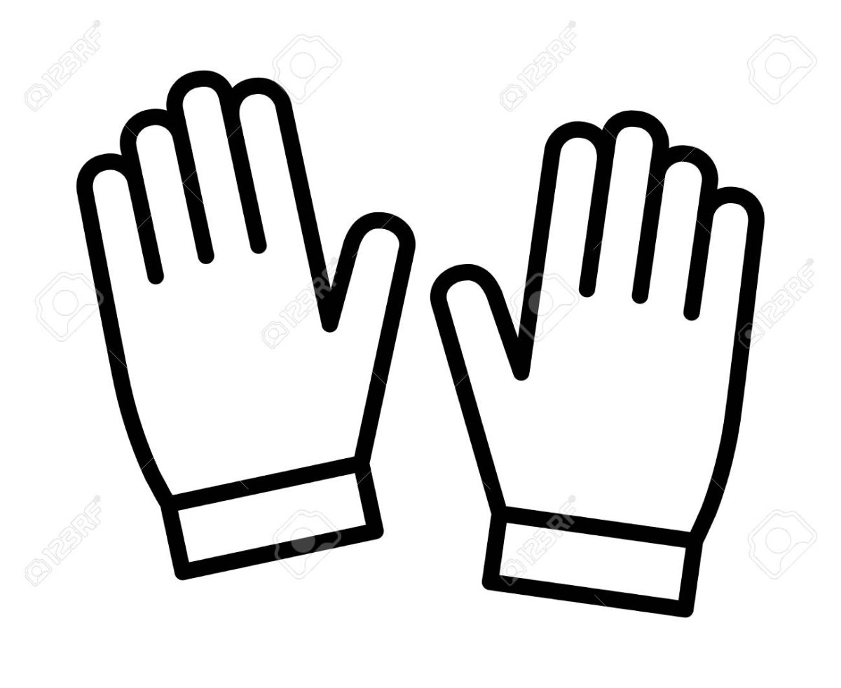 Перчатки детские раскраска для детей