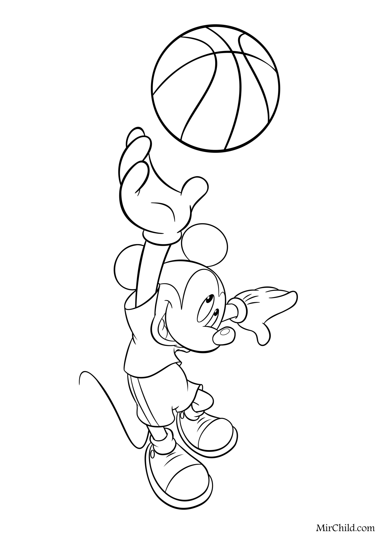 Баскетбольные раскраски