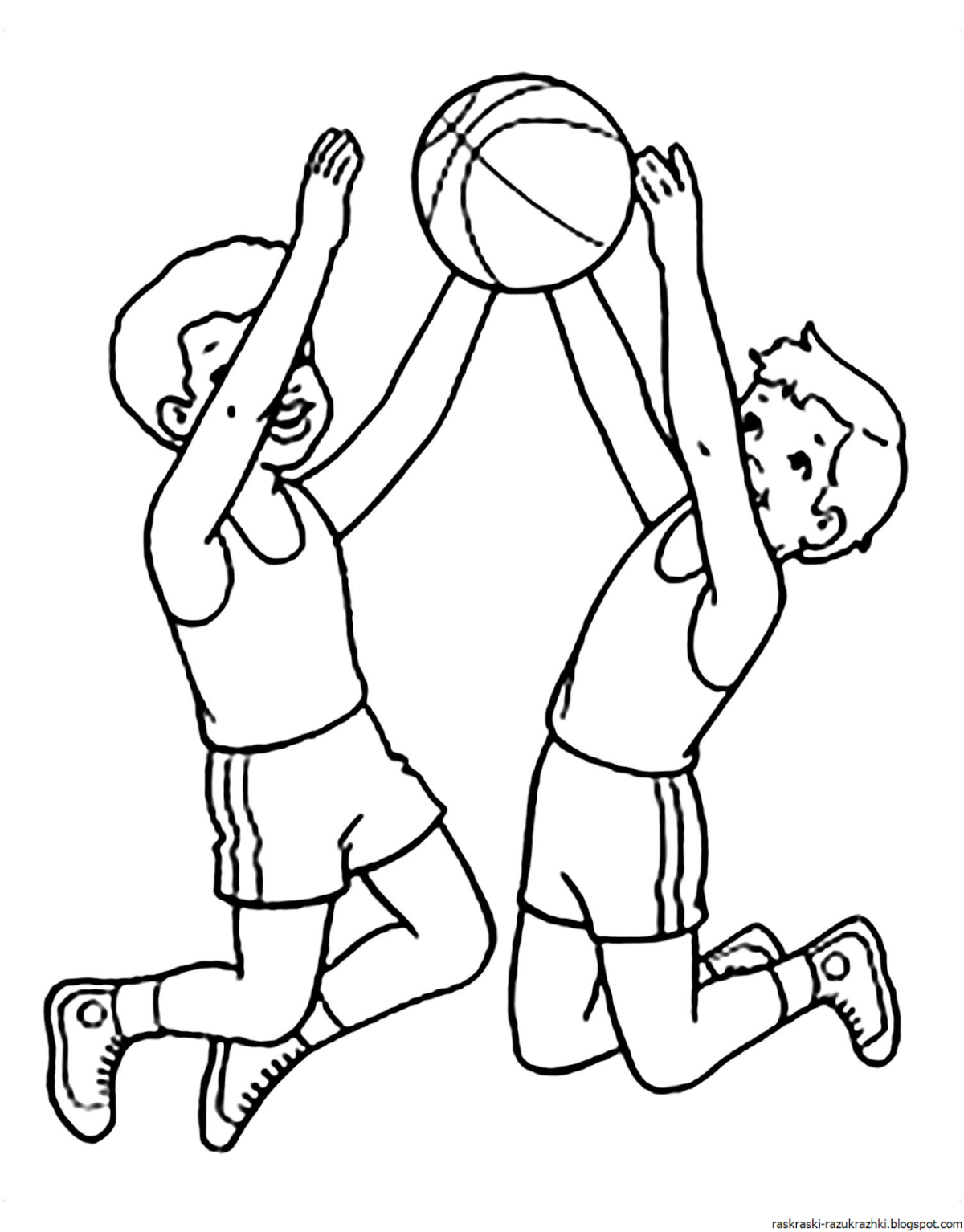 Раскраска спорт для детей
