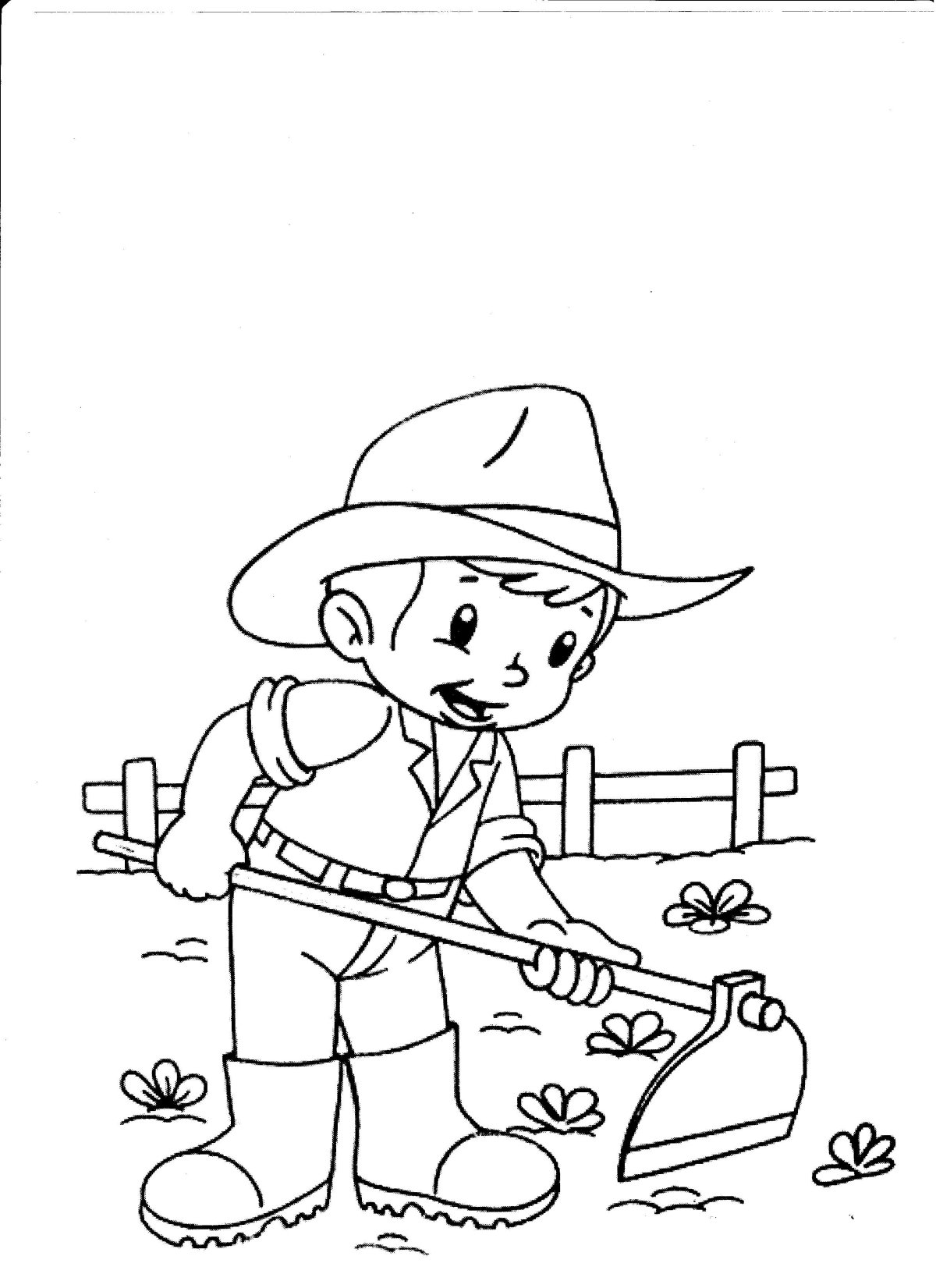 Огород раскраска для детей