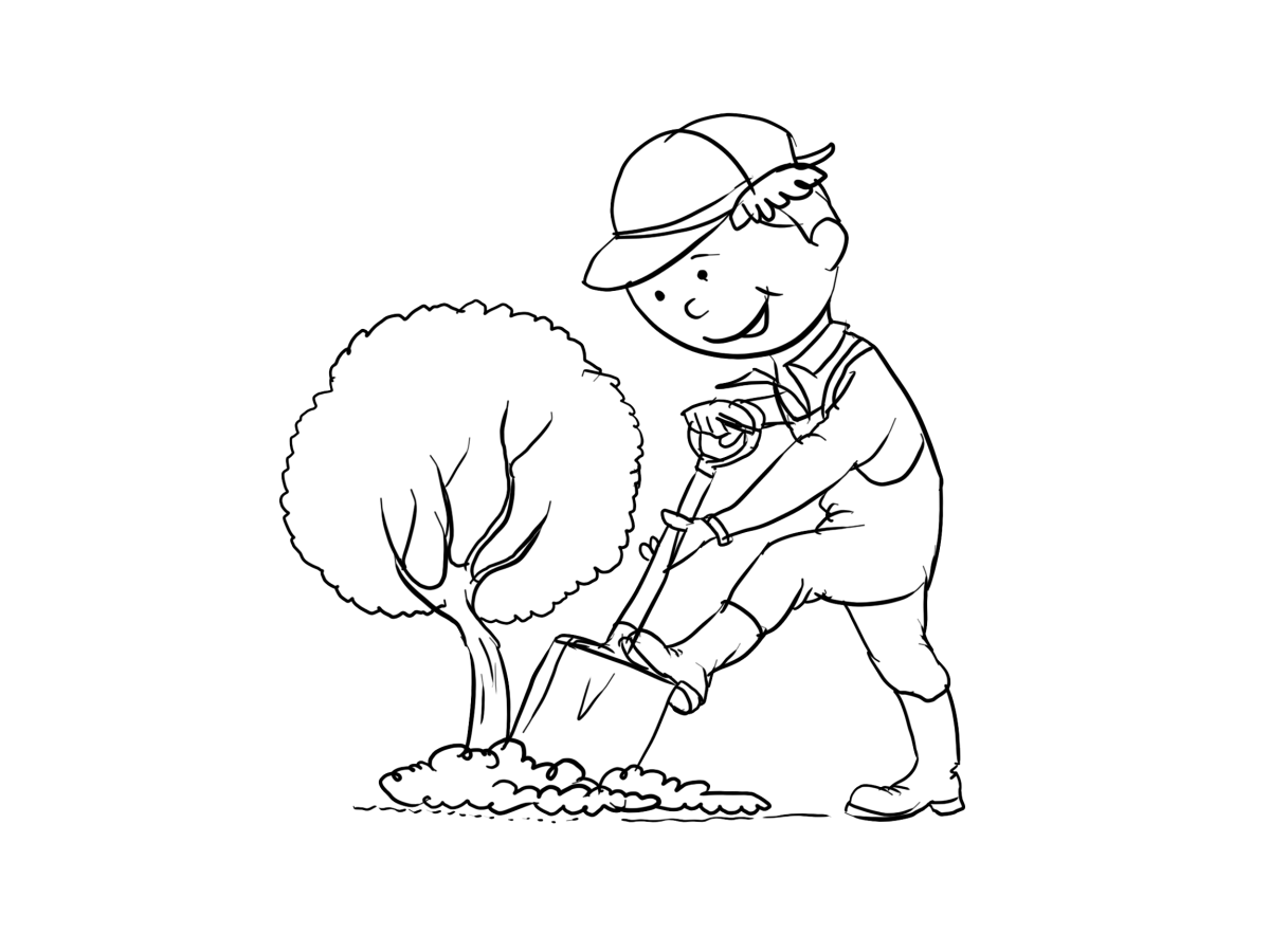 Огород раскраска для детей