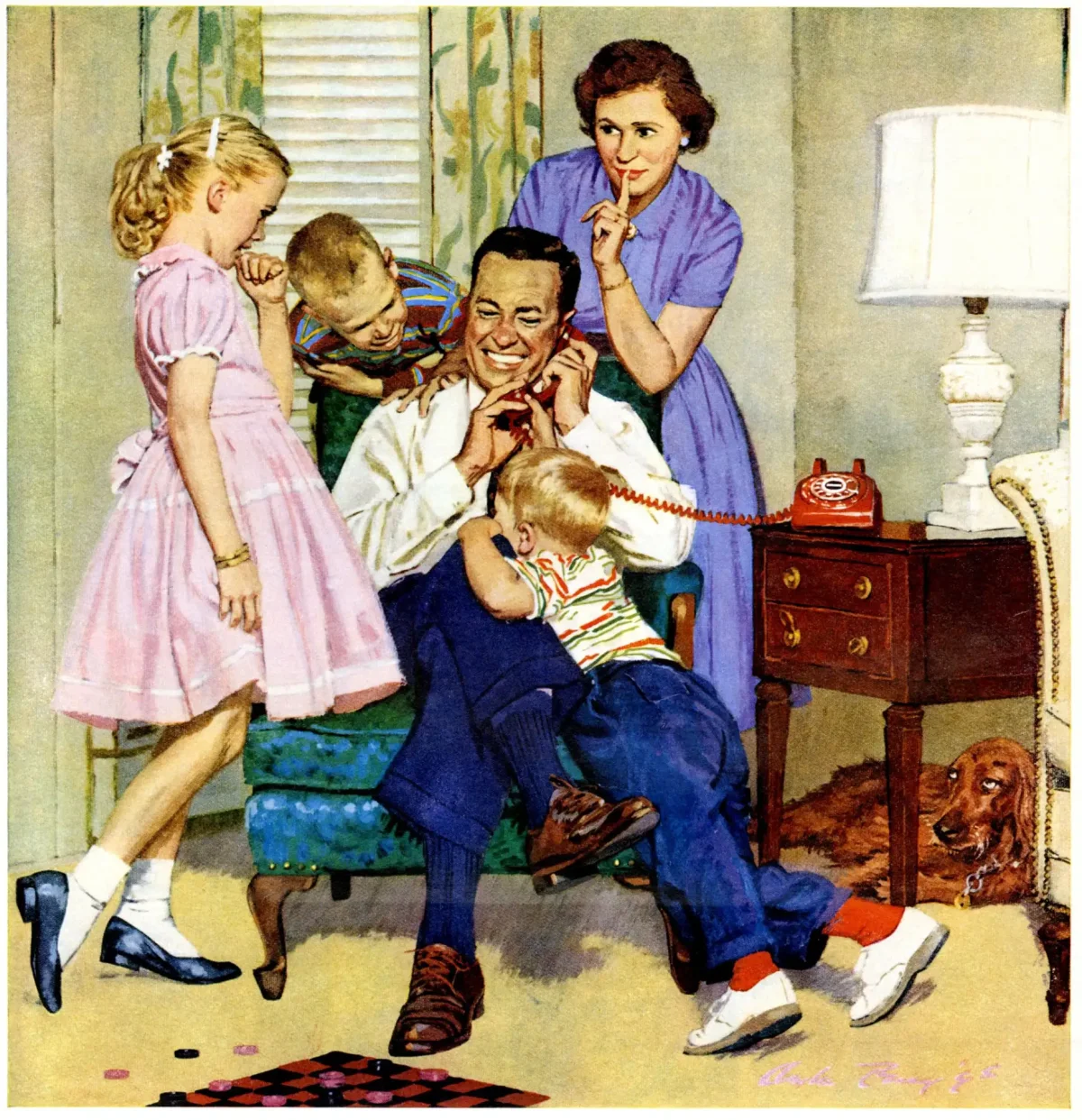 Норман Роквелл картина семья