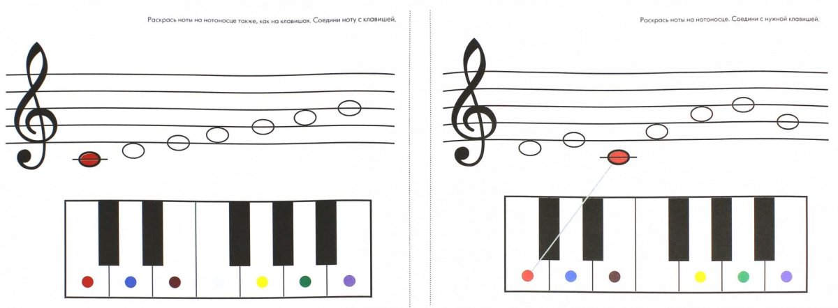 Музыкальные раскраски для детей