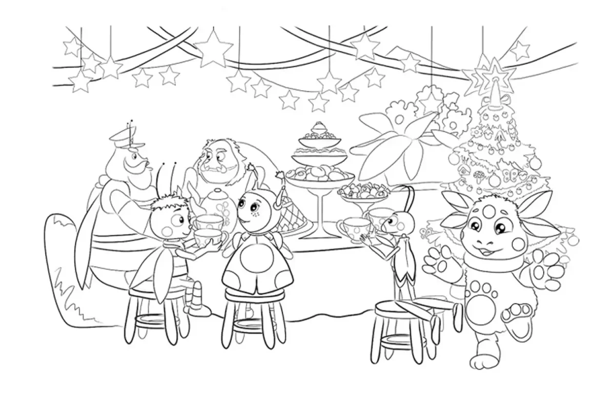 Рисование по точкам для детей по мультфильмам