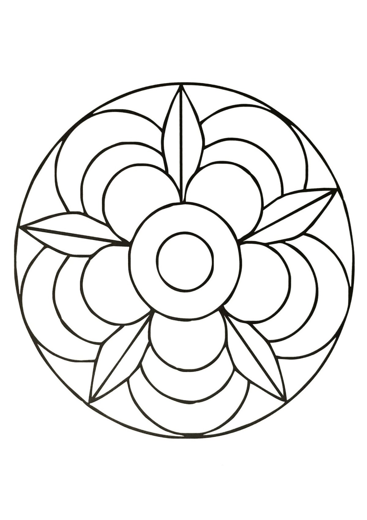 Орнамент в круге легкий