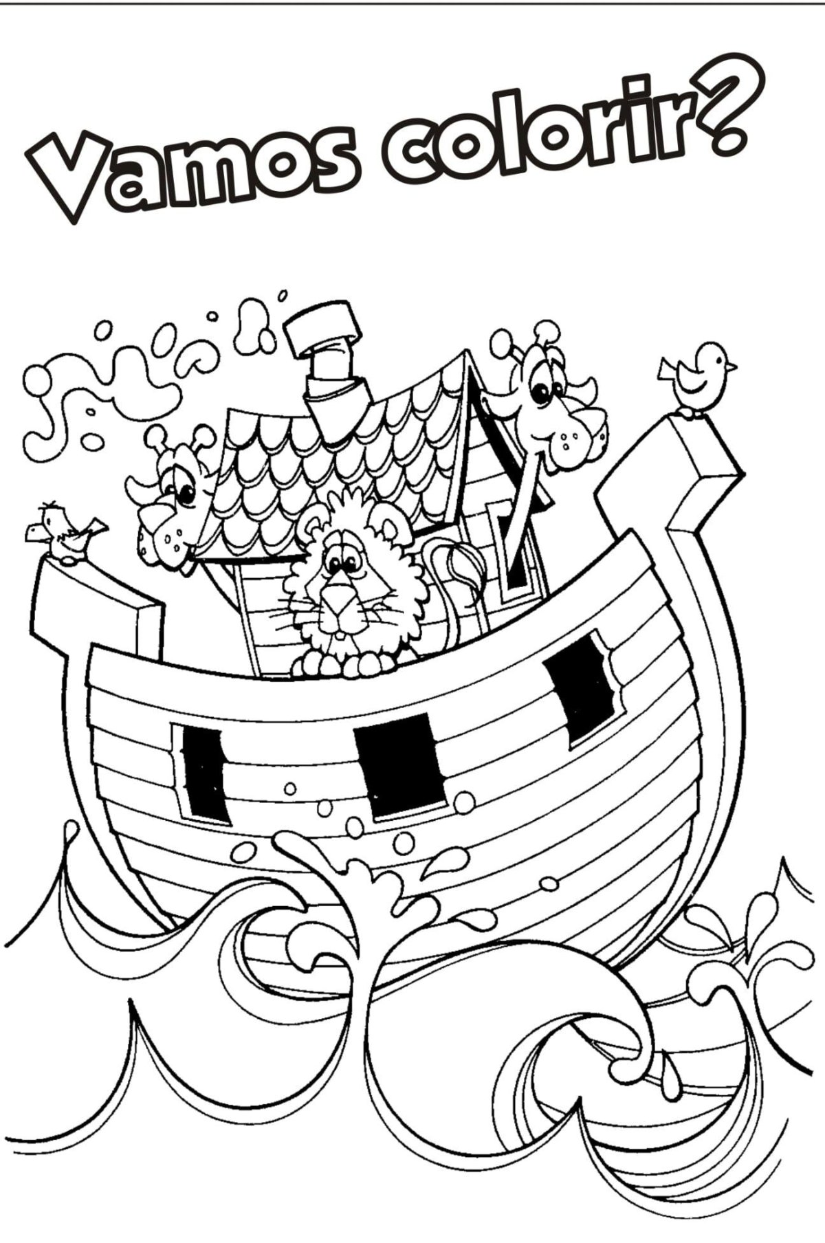 Всемирный потоп раскраска для детей