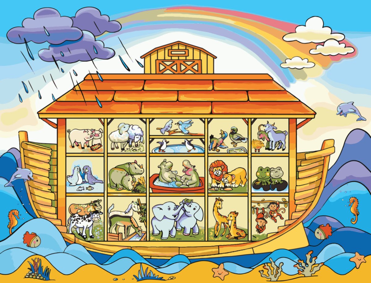 Раскраска Всемирный потоп