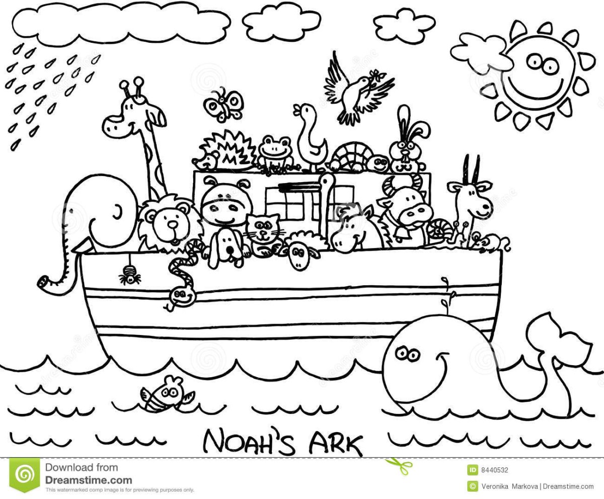Noah`s Ark Sample Black and White