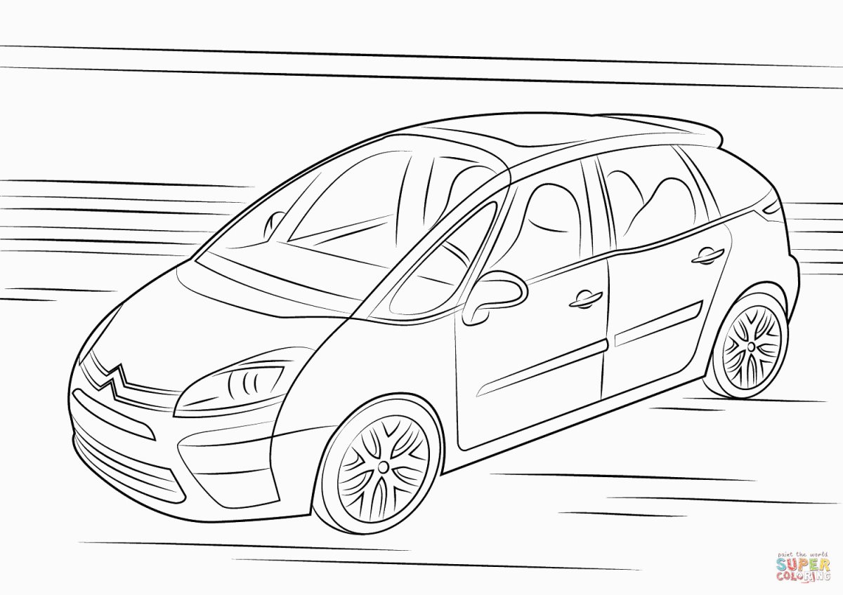 Honda CR-V rd1 раскраска