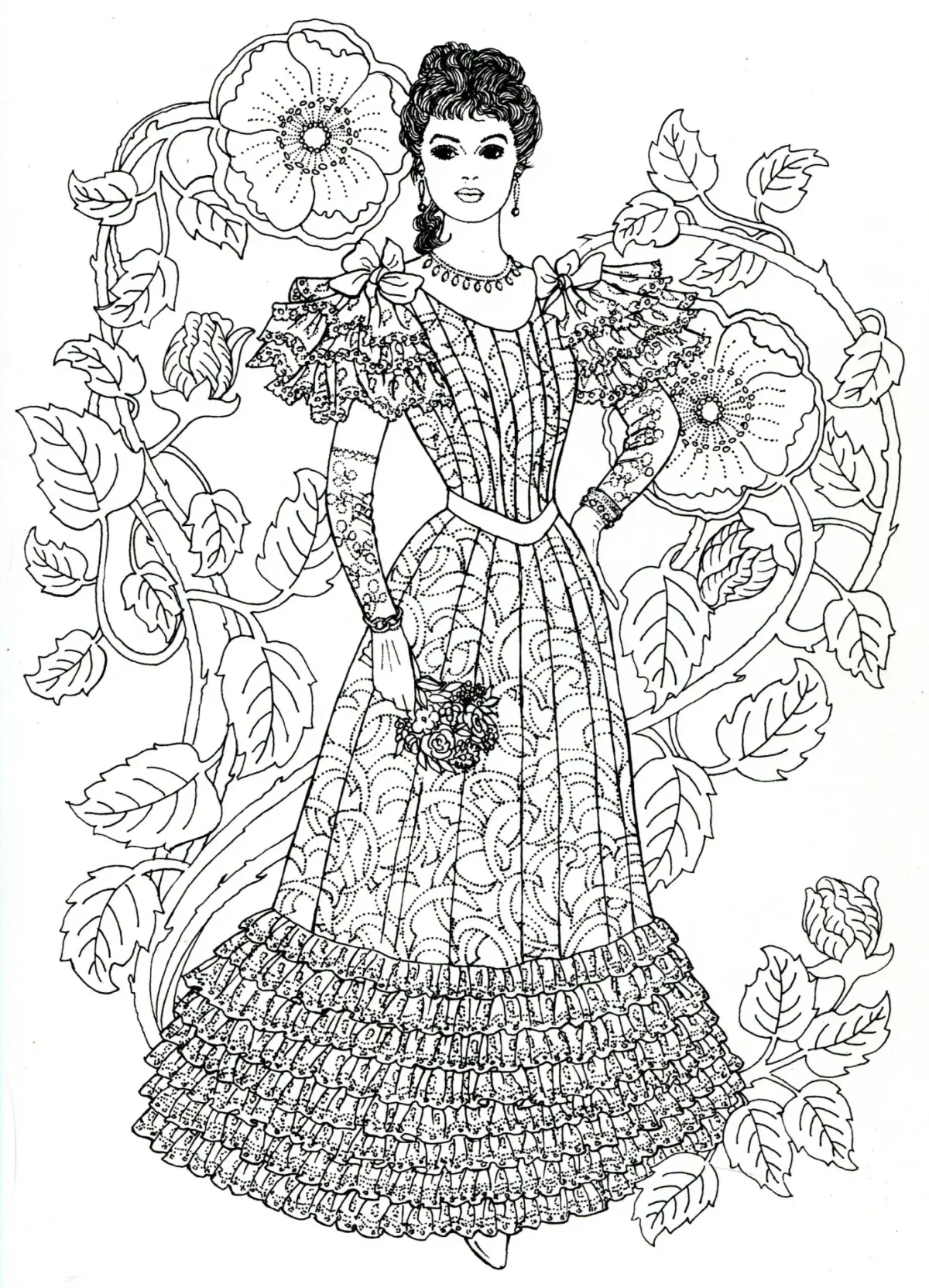 Раскраски для девочек принцессы