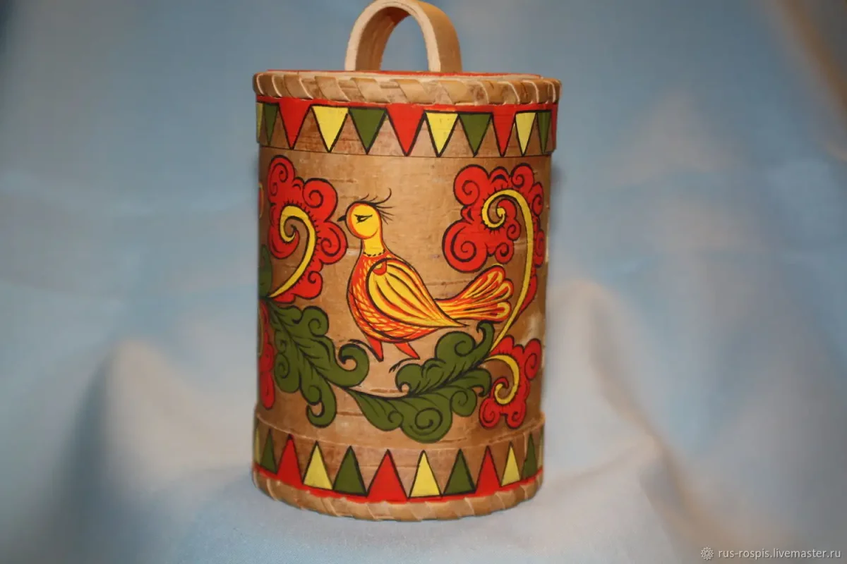 Хохломская роспись сахарница раскраска