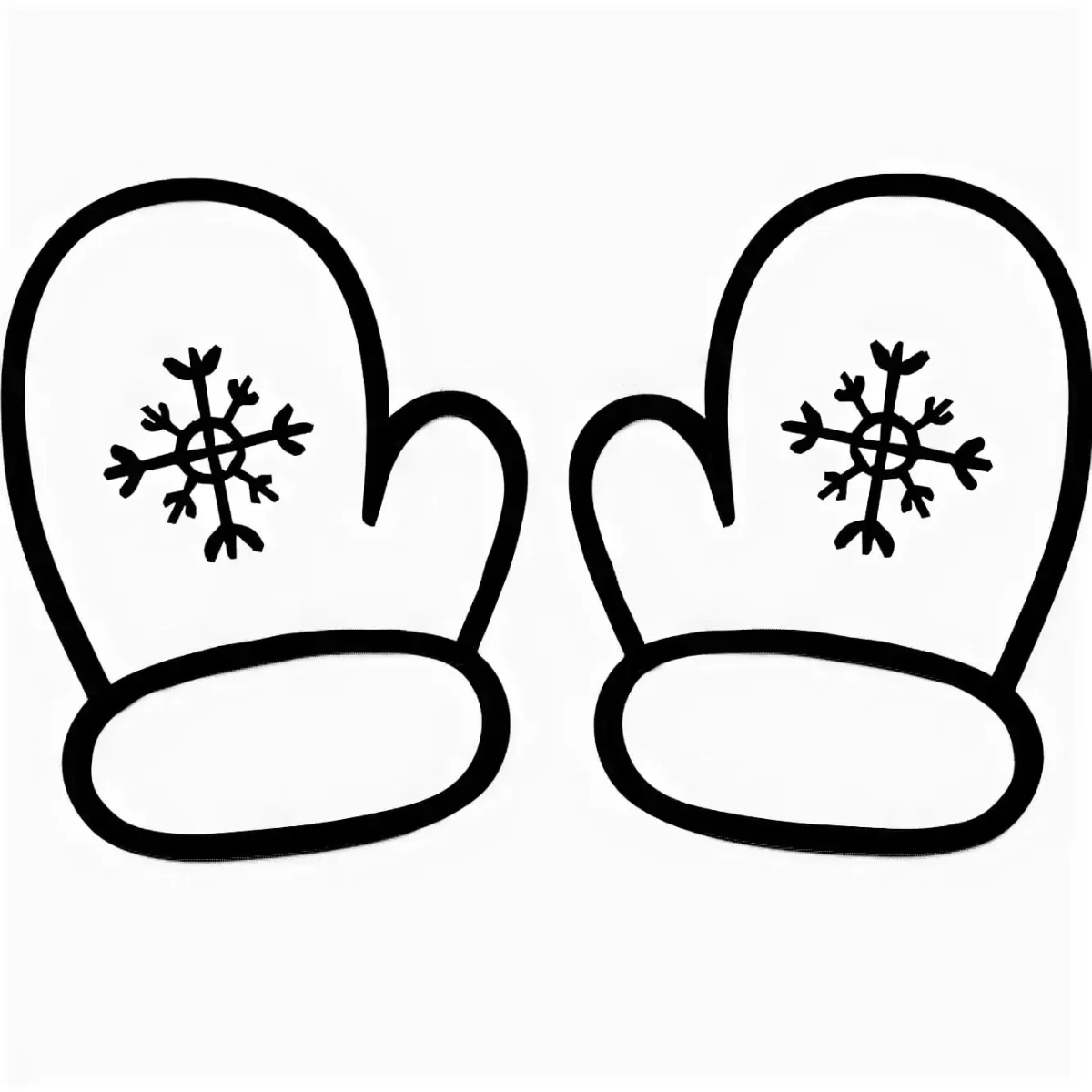 Варежки раскраска