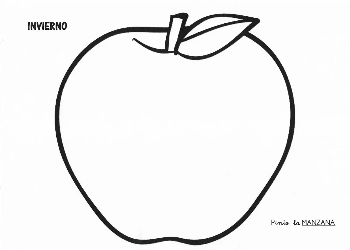 Яблоко рисунок для школы для фотор