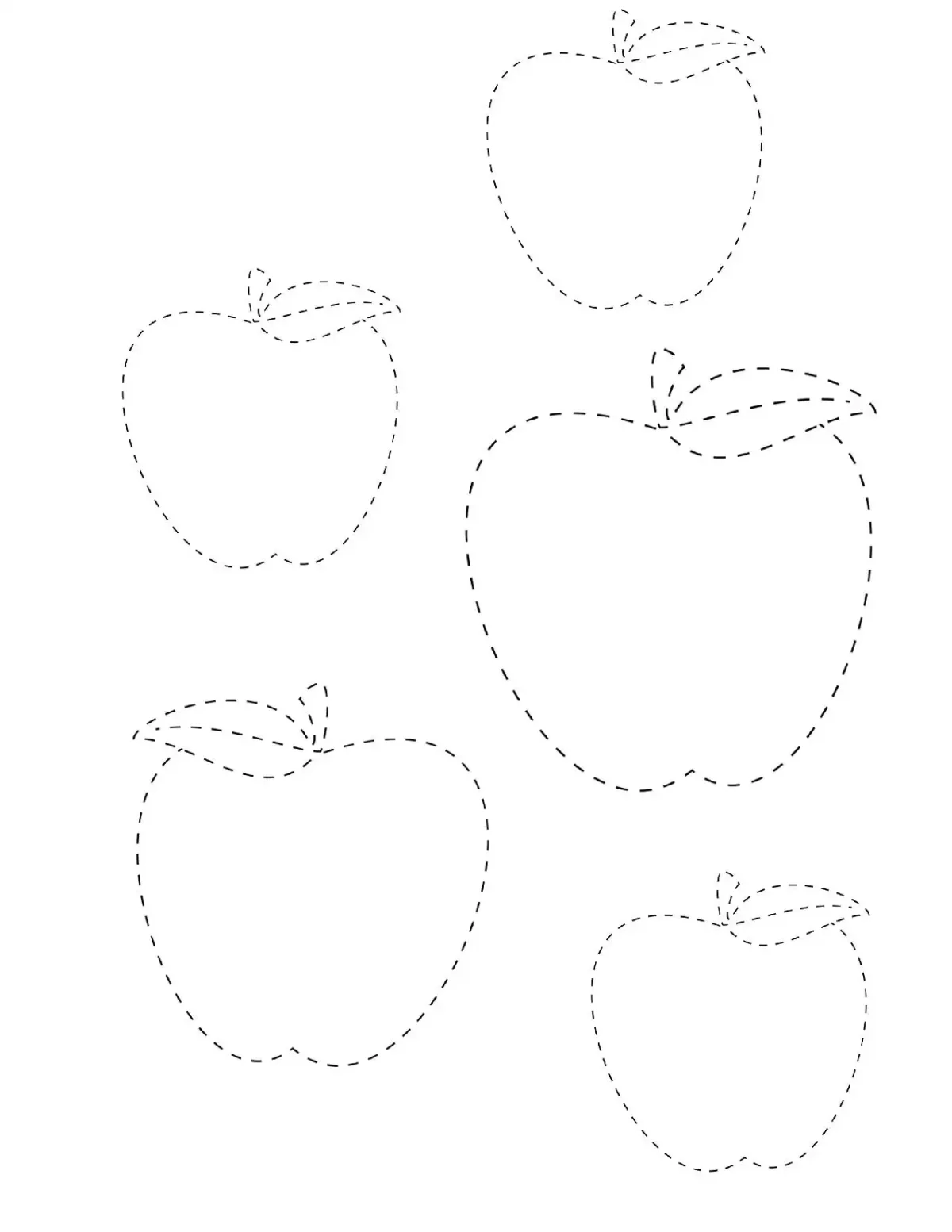 Обвести по точкам фрукты