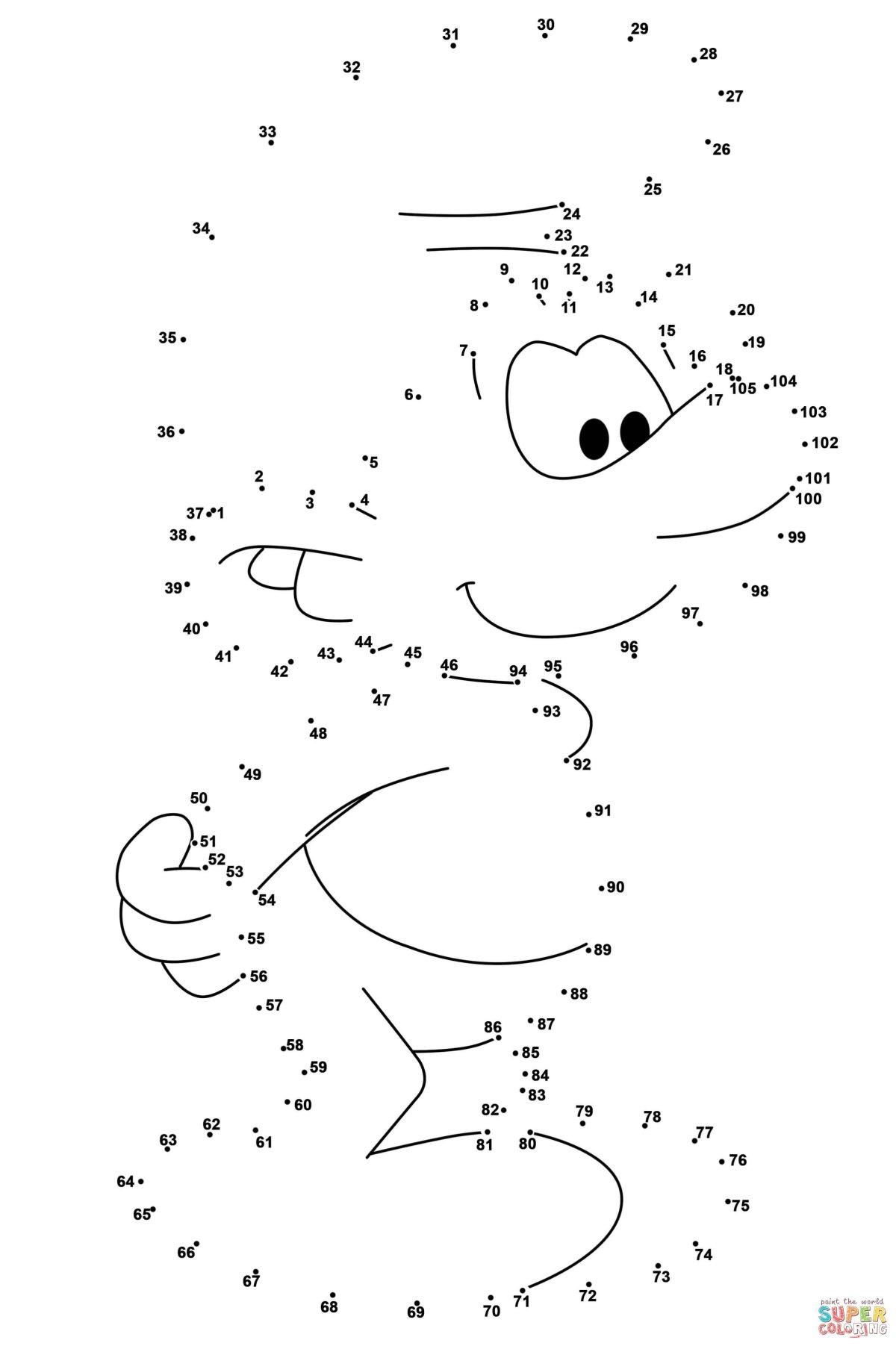 Рисование по точкам для девочек