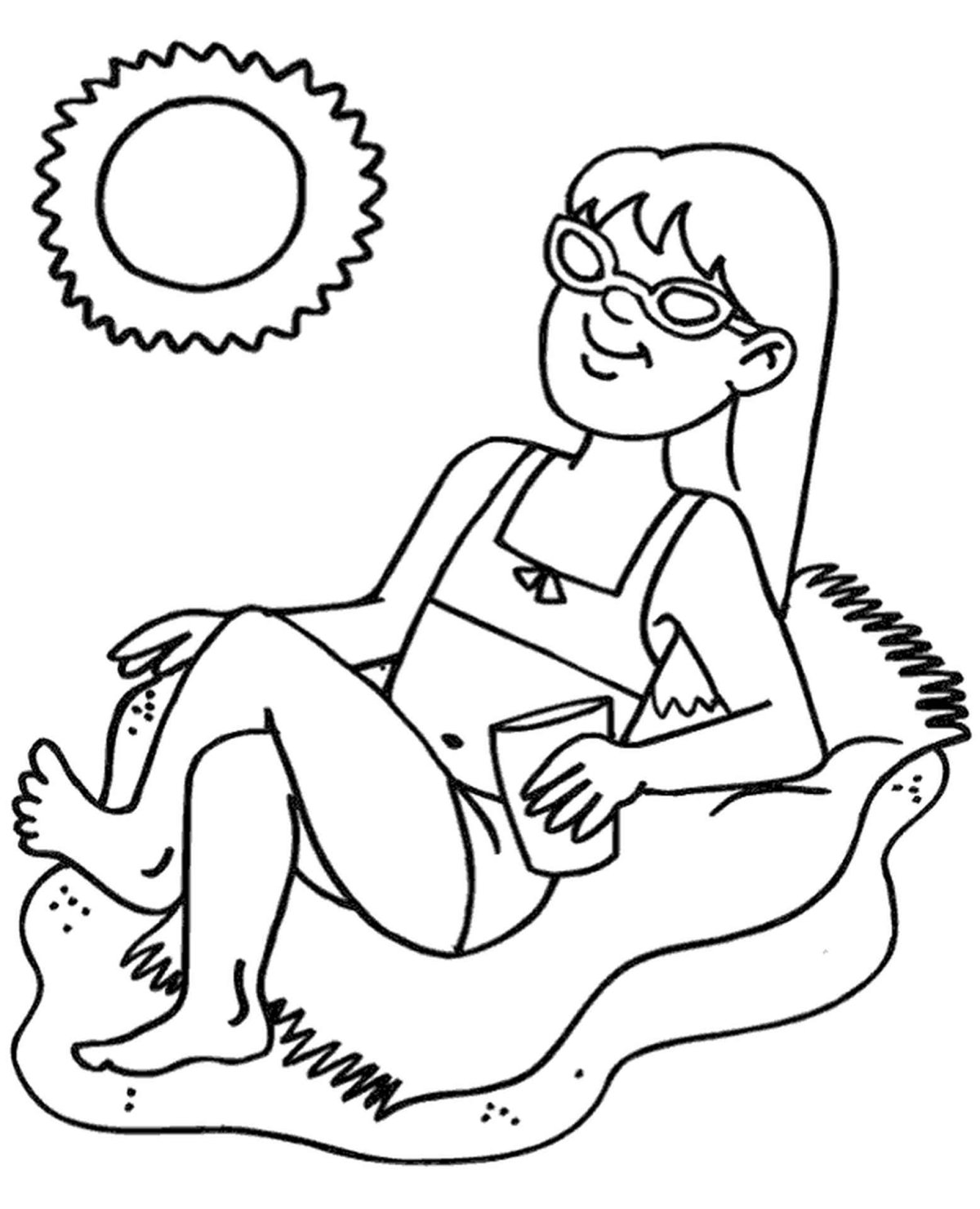 Раскраски про закаливание