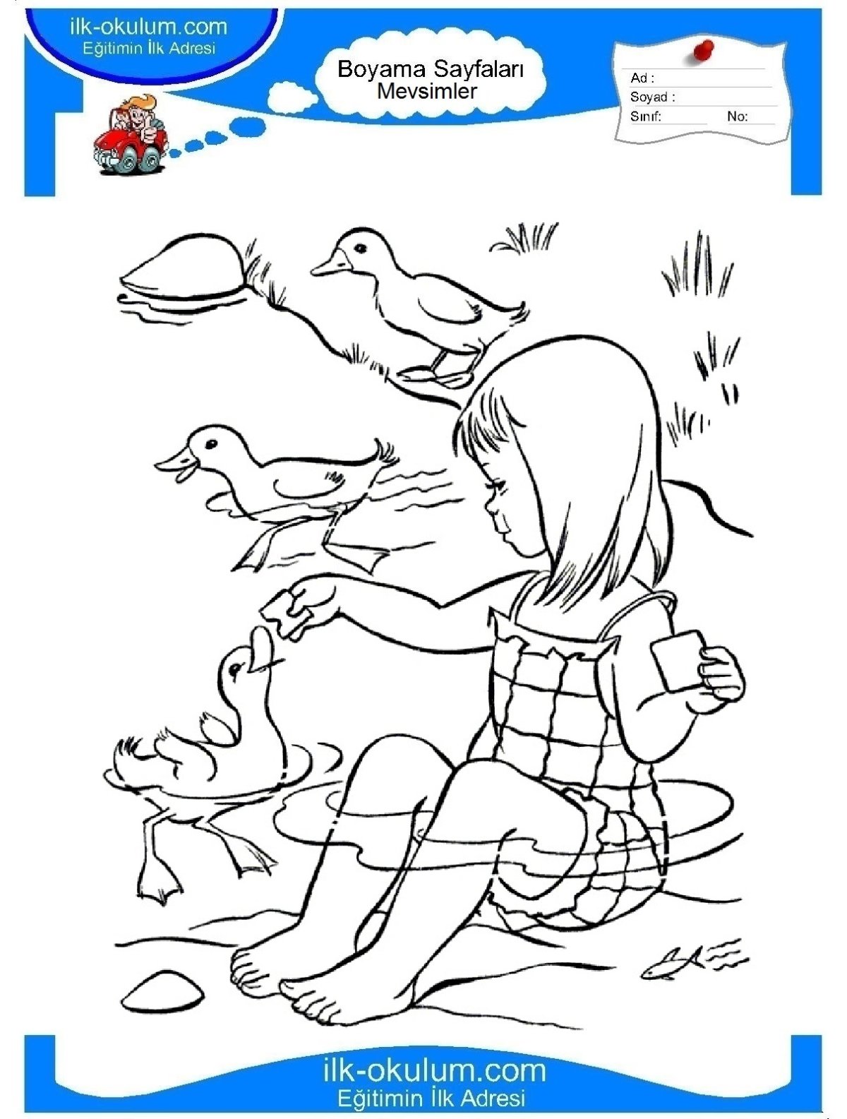 Ребенок закаляется раскраска