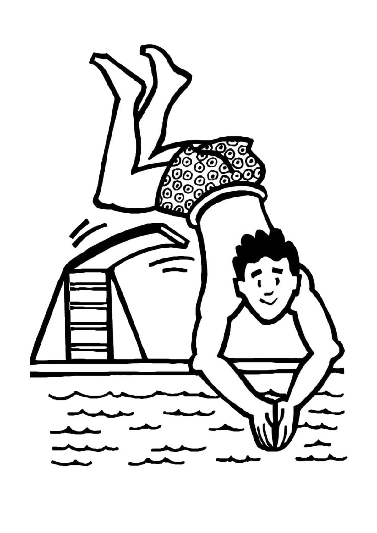 Лыжи раскраска для детей