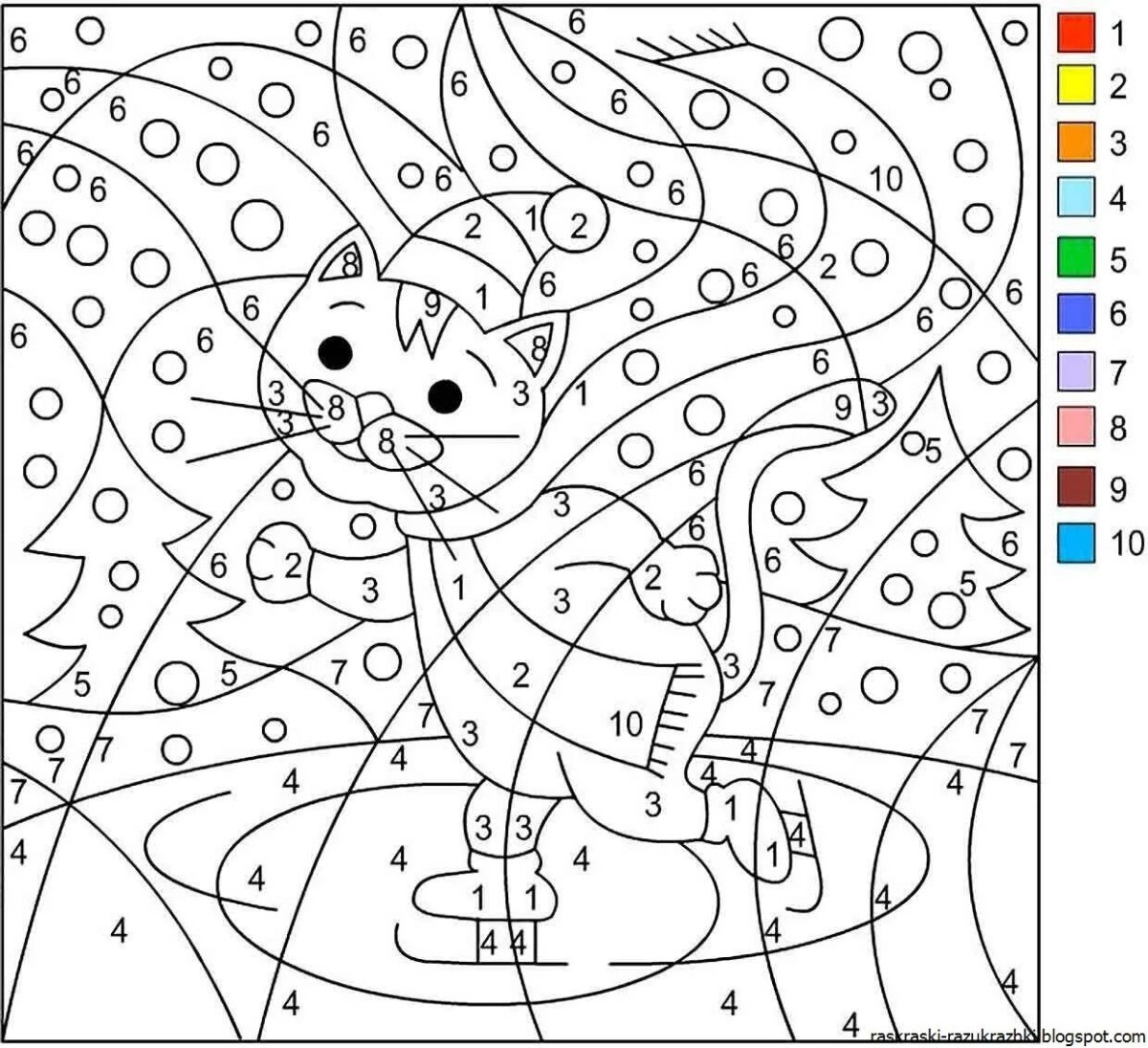 Японский кроссворд для детей